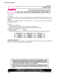 Datasheet LC867248 manufacturer Sanyo