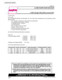 Datasheet LC867248A manufacturer Sanyo