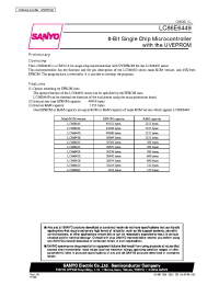 Datasheet LC86E6449 manufacturer Sanyo