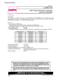 Datasheet LC86E7148 manufacturer Sanyo
