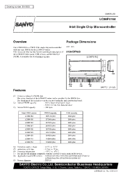 Datasheet LC86P4164 manufacturer Sanyo