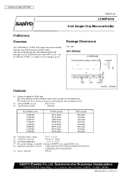 Datasheet LC86P4448 manufacturer Sanyo