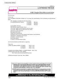 Datasheet LC876678B manufacturer Sanyo