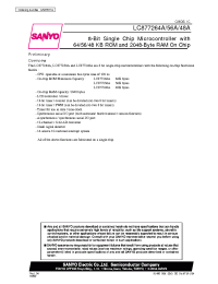 Datasheet LC877264A manufacturer Sanyo