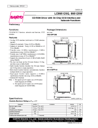 Datasheet LC895125Q manufacturer Sanyo