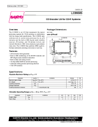 Datasheet LC89585 manufacturer Sanyo