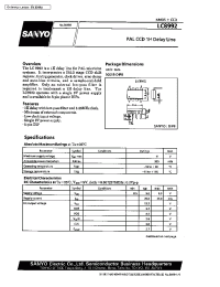 Datasheet LC8992 manufacturer Sanyo