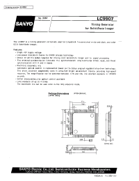 Datasheet LC9907 manufacturer Sanyo