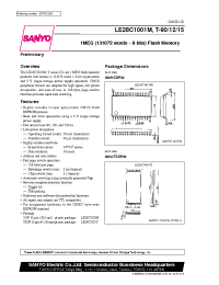 Datasheet LE28C1001T manufacturer Sanyo