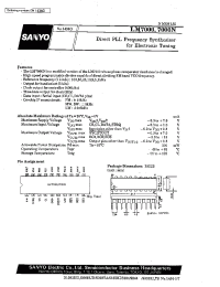 Datasheet LM7000 manufacturer Sanyo