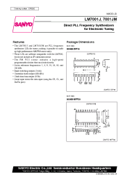 Datasheet LM7001 manufacturer Sanyo
