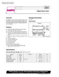 Datasheet LM8562 manufacturer Sanyo
