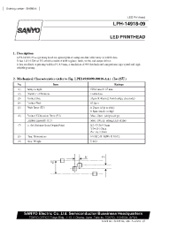 Datasheet LPH-14918-09 manufacturer Sanyo