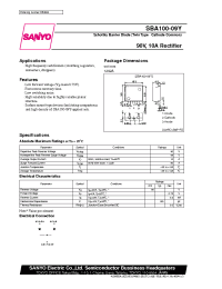 Datasheet SBA100-09Y manufacturer Sanyo