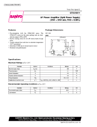 Datasheet STK4161V manufacturer Sanyo