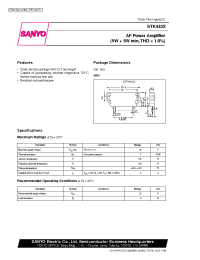 Datasheet STK4332 manufacturer Sanyo