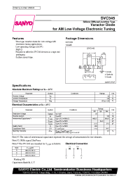 Datasheet SVC345 manufacturer Sanyo
