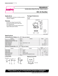 Datasheet SVD301 manufacturer Sanyo