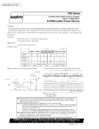 Datasheet TND009T manufacturer Sanyo