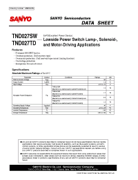 Datasheet TND027SW manufacturer Sanyo