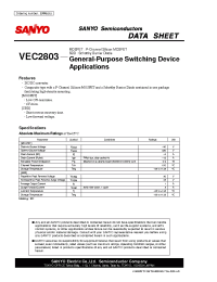 Datasheet VEC2803 manufacturer Sanyo