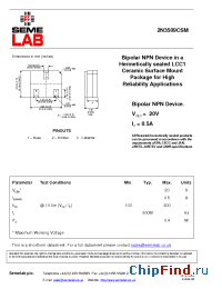 Datasheet 2N3509CSM manufacturer SemeLAB