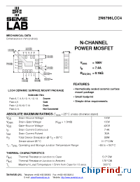 Datasheet 2N6796LCC4 manufacturer SemeLAB