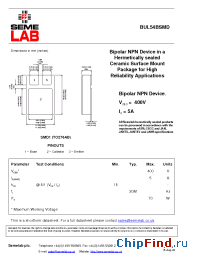 Datasheet BUX52SMD manufacturer SemeLAB