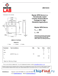 Datasheet BUX54SMD05 manufacturer SemeLAB