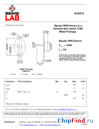 Datasheet BUX67A manufacturer SemeLAB