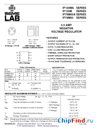 Datasheet IP79M05SMD manufacturer SemeLAB