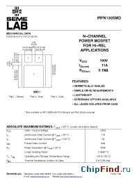 Datasheet IRF430 manufacturer SemeLAB