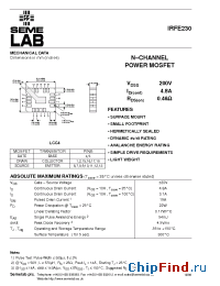Datasheet IRFE230 manufacturer SemeLAB