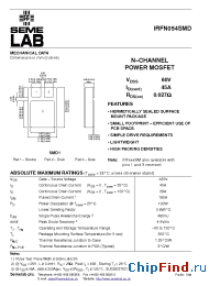 Datasheet IRFN054SMD manufacturer SemeLAB