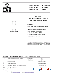 Datasheet LM137MAHVH-8QR-B manufacturer SemeLAB