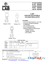 Datasheet LM138 manufacturer SemeLAB