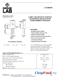Datasheet LT1084HN-8QR-B manufacturer SemeLAB