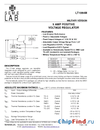 Datasheet LT1084MG-XX manufacturer SemeLAB