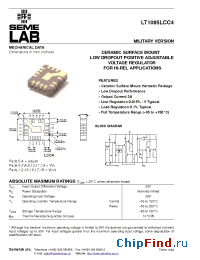 Datasheet LT1085LCC4 manufacturer SemeLAB
