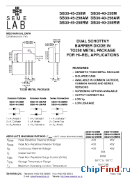 Datasheet SB30-45-258RM manufacturer SemeLAB