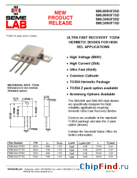 Datasheet SML500UF15D manufacturer SemeLAB
