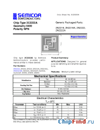 Datasheet 2C2222A manufacturer Semicoa