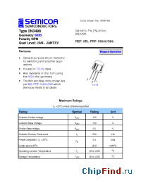 Datasheet 2N3497 manufacturer Semicoa