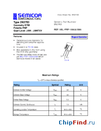 Datasheet 2N3763 manufacturer Semicoa