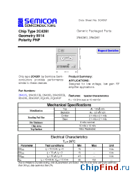 Datasheet 2N4260 manufacturer Semicoa