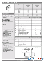 Datasheet DBI15-02 manufacturer Semikron