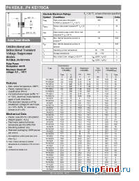 Datasheet P4KE10 manufacturer Semikron