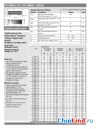 Datasheet P4SMAJ18A manufacturer Semikron