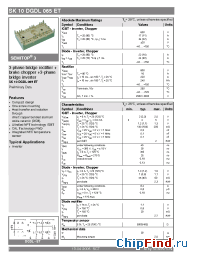 Datasheet SK10DGDL065ET manufacturer Semikron