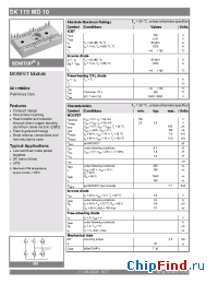 Datasheet SK115MD10 manufacturer Semikron